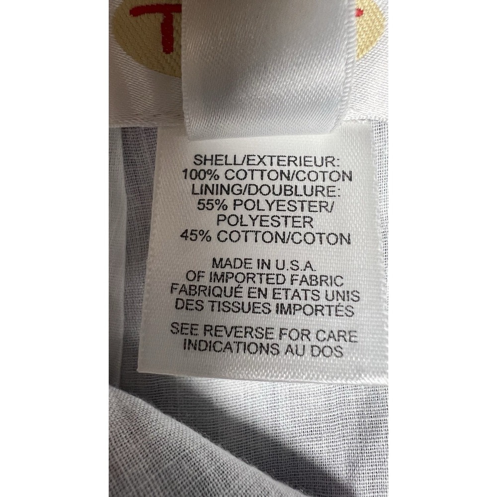 Talbots Size 8 Red Madras Patchwork Lined Full Le… - image 7